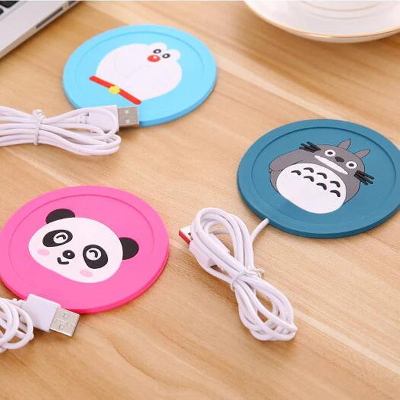 USB Cozy Critter: Cartoon Silicone Mug Warmer Pad