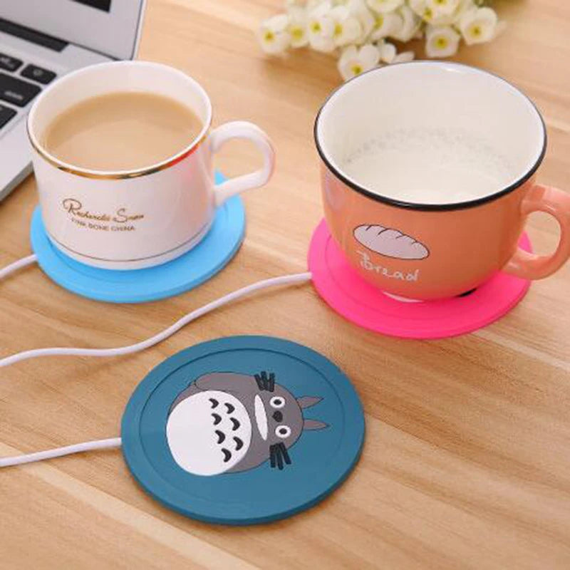 USB Cozy Critter: Cartoon Silicone Mug Warmer Pad