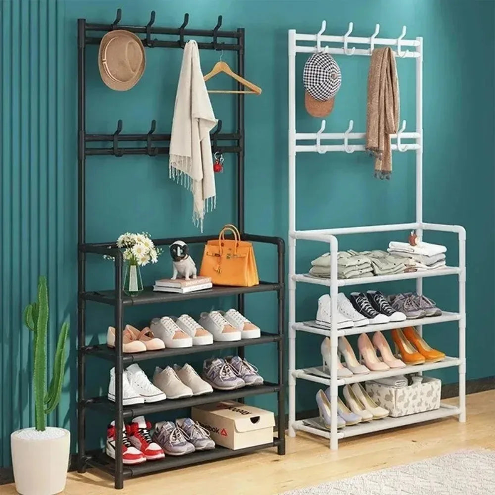 Multi-Layer Clothes Hanger & Shoe Rack