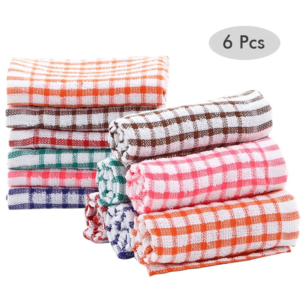 HomeHaven: 6PCS Cotton Dish Towels