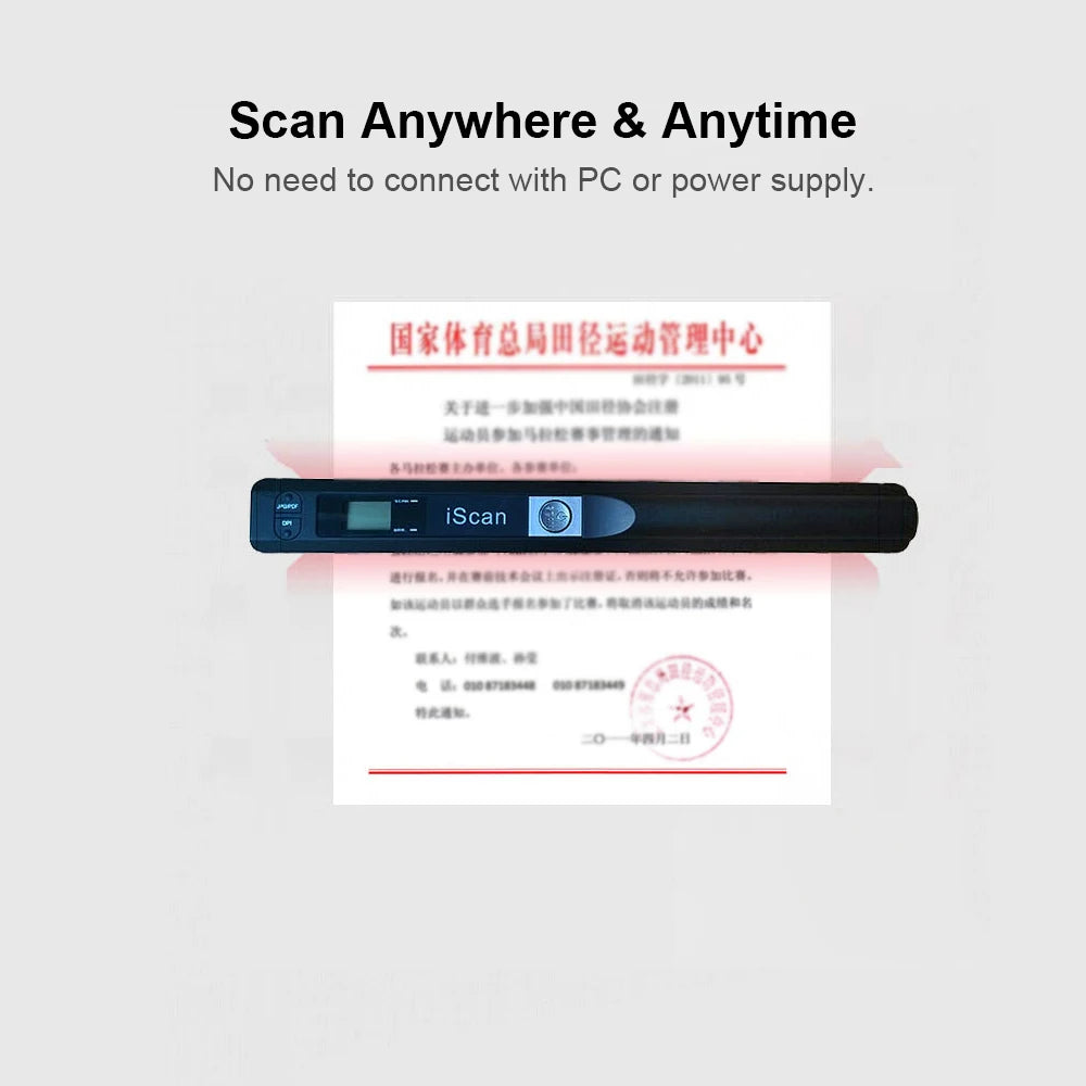 DocuFlex: Portable iScan with Multi-DPI & Format Options