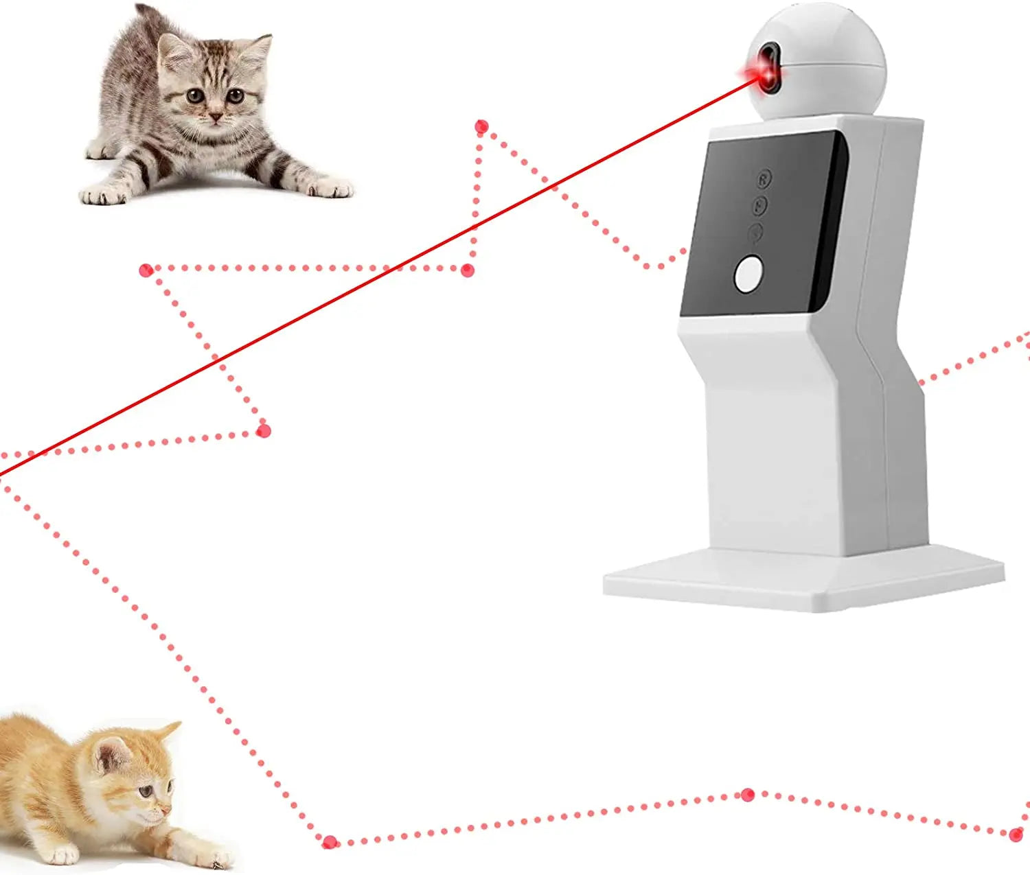 LaserChase: Automatic Moving Laser Toy for Cats & Dogs