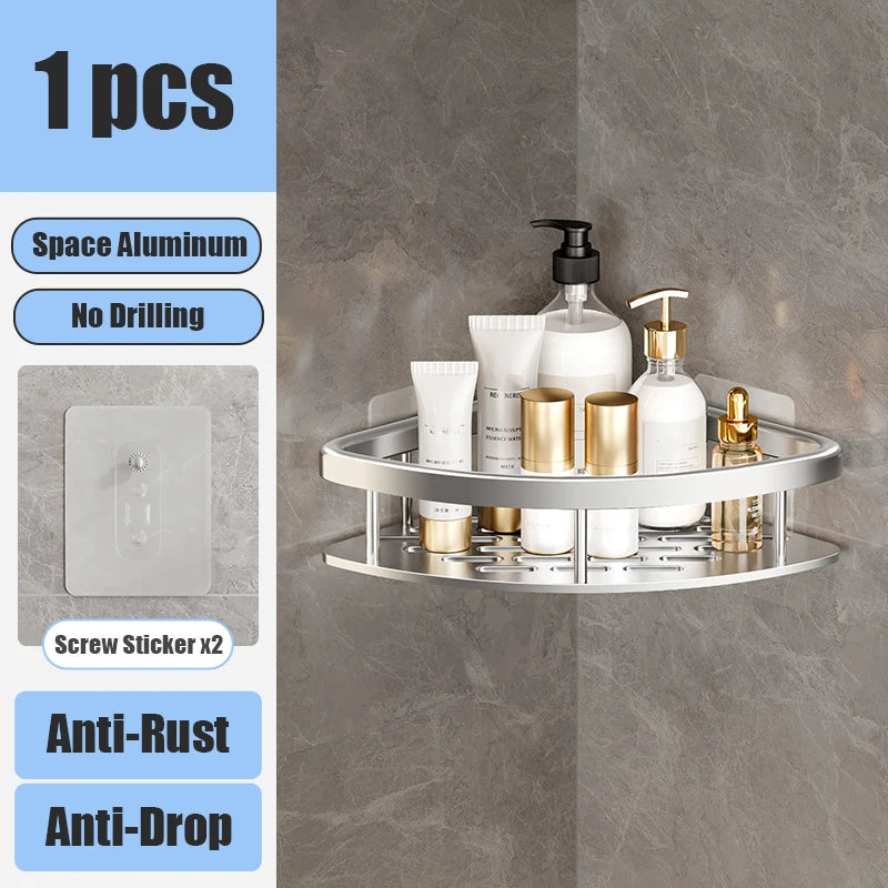 Aluminum Alloy Makeup Storage Organizer Rack