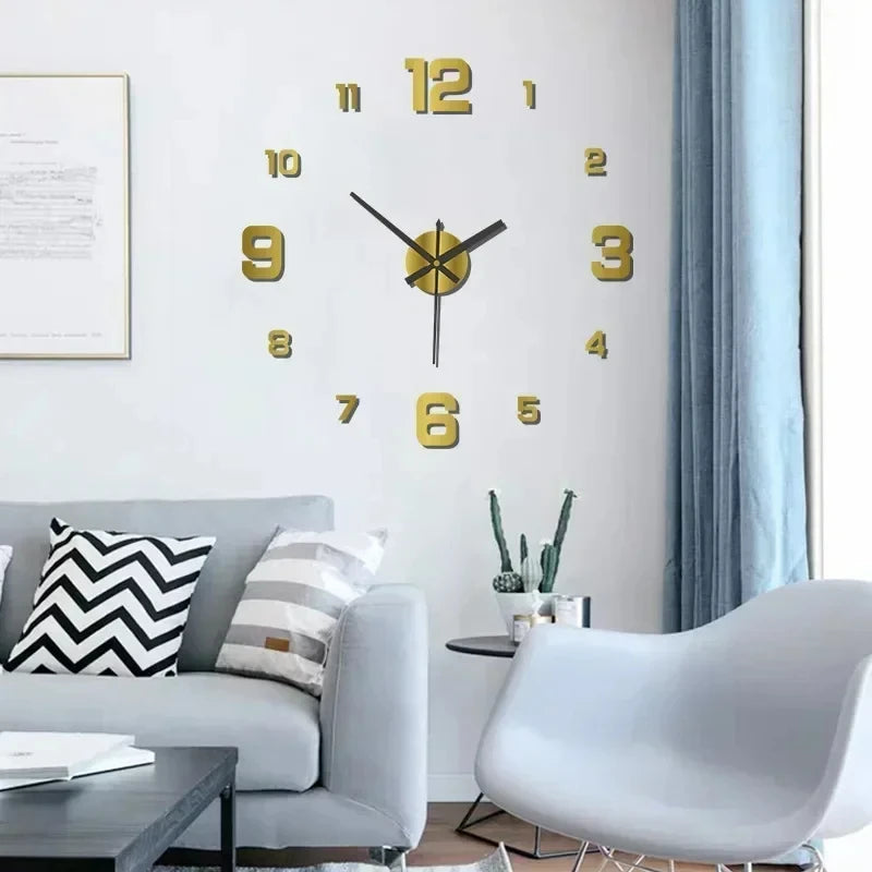 Creative Frameless DlY Wall Clock