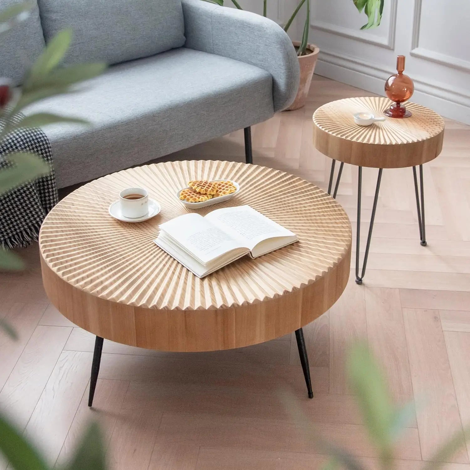 Modern Farmhouse Living Room Coffee Table Set