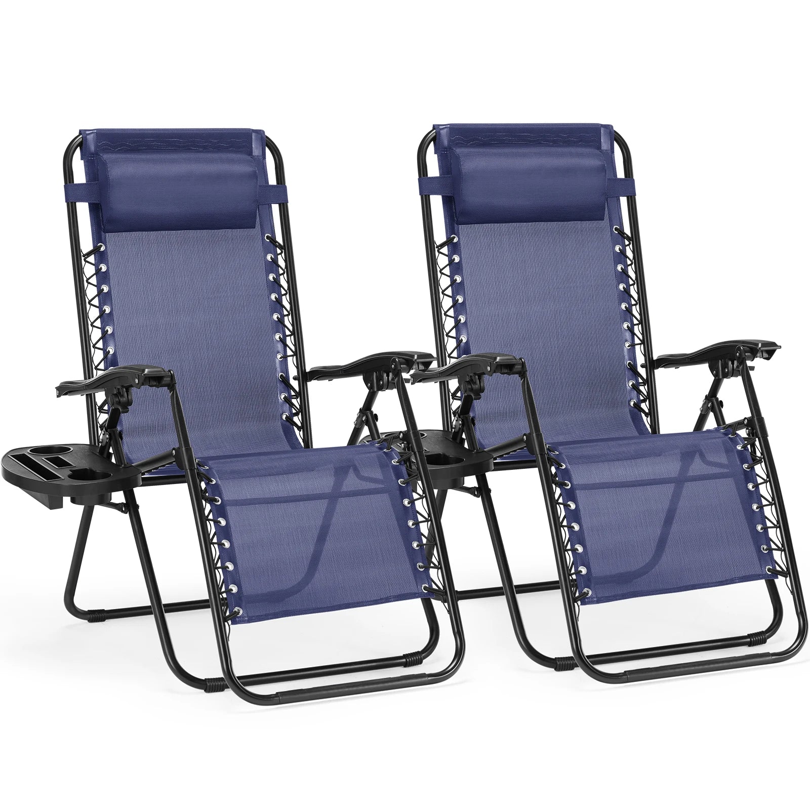 CampZen: Adjustable Zero Gravity Chair Set with Trays