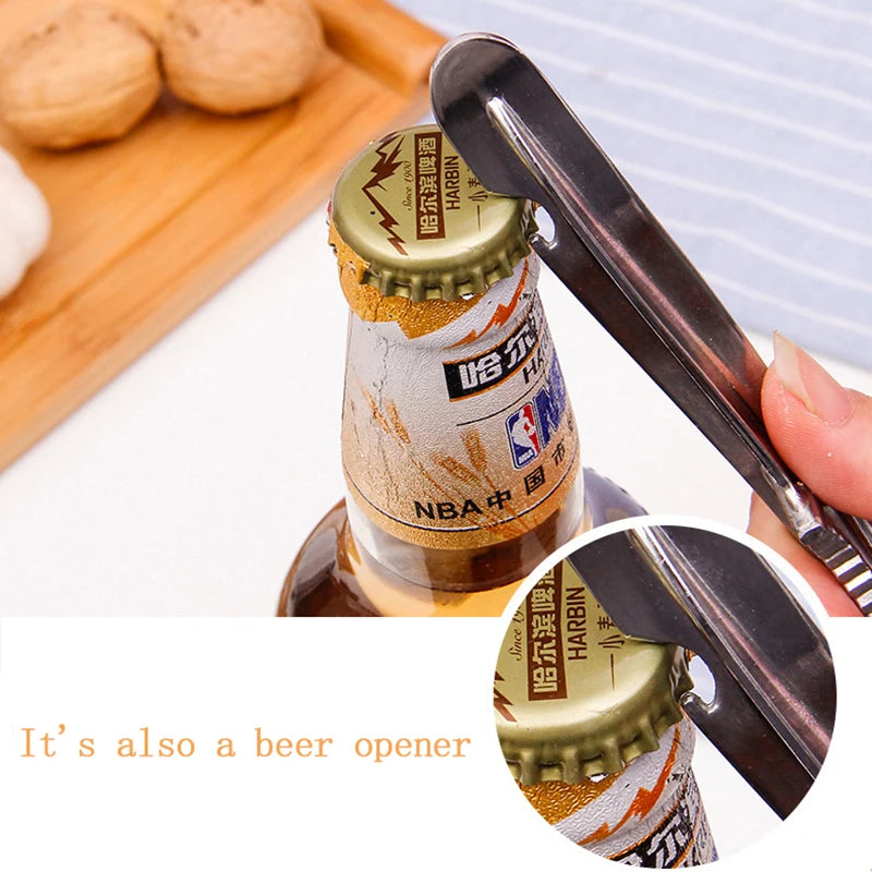 Stainless Steel Multifunction Garlic Press