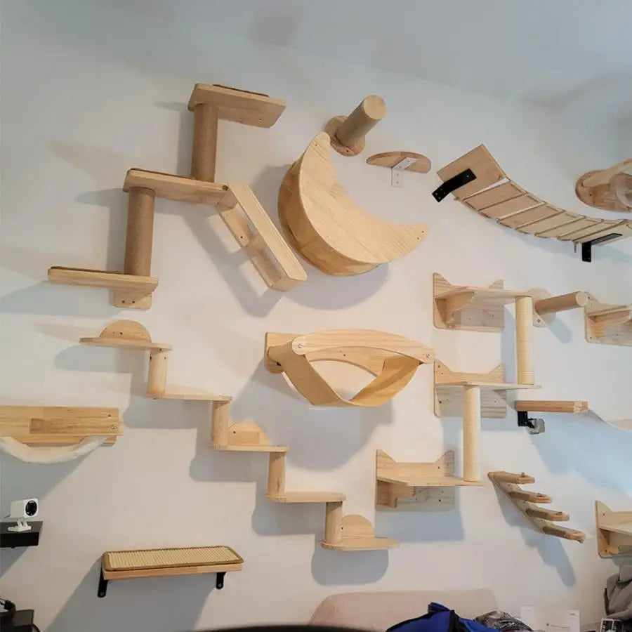 PurrPark: Wall-Mounted Cat Playground & Lounge