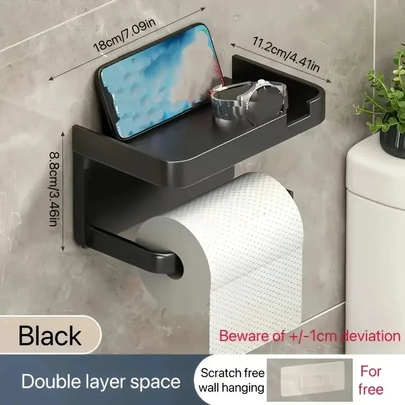 Wall-Mounted Toilet Paper Holder