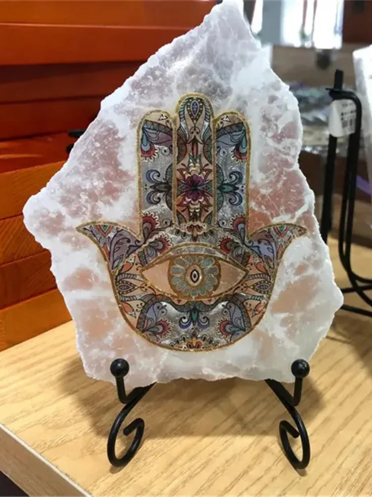 Selenite Fatima Charging Plate for Cleansing, Healing, and Feng Shui