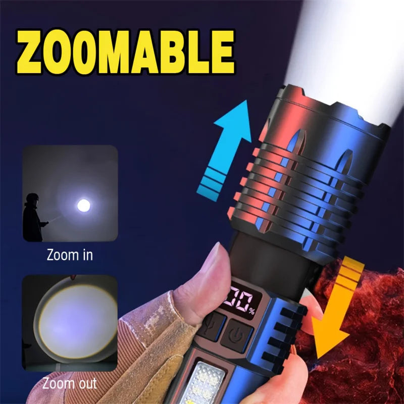 StormLite: Powerful Torch with Rechargeable Side Light