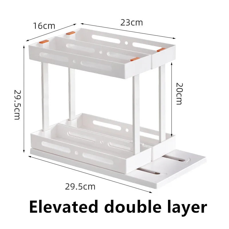 Cupboard Storage Spice Shelf Rotating Organizer