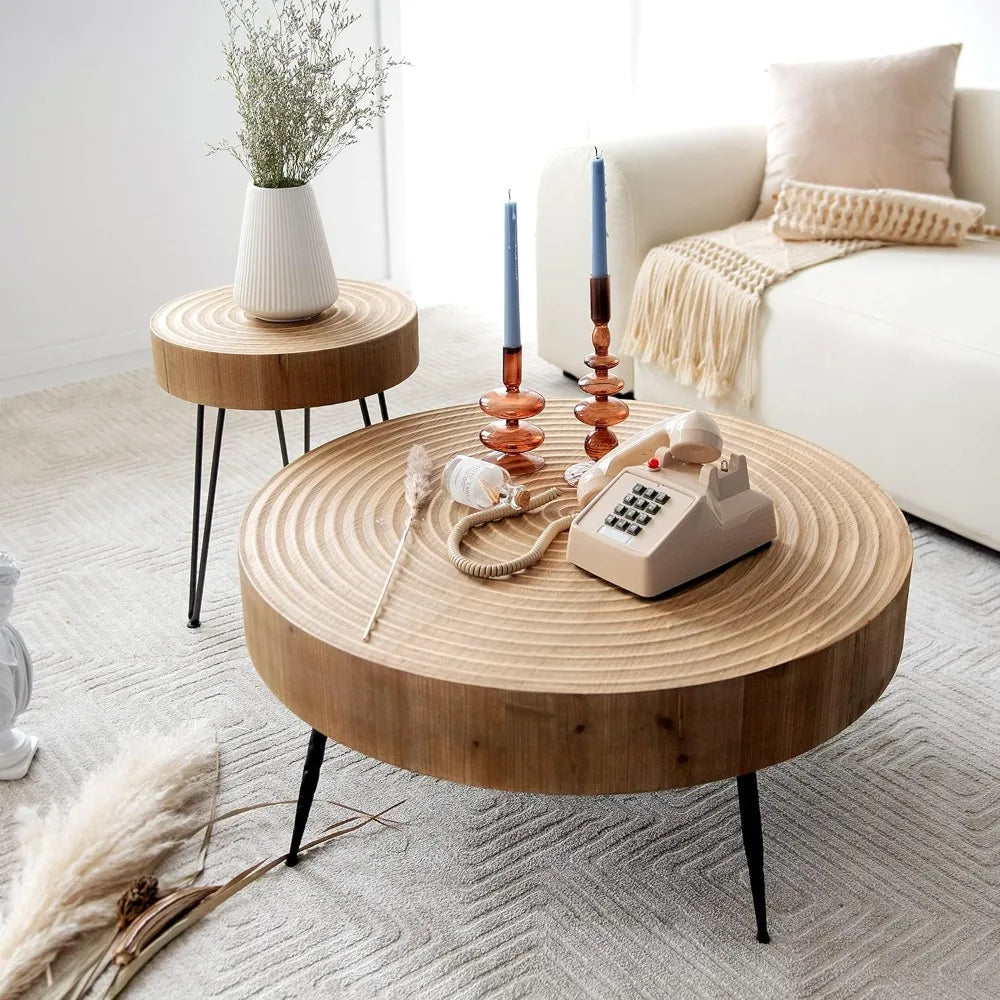 Modern Farmhouse Living Room Coffee Table Set