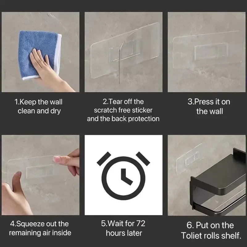 Wall-Mounted Toilet Paper Holder