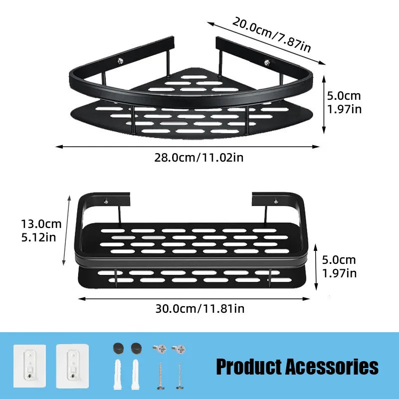 Aluminum Alloy Makeup Storage Organizer Rack