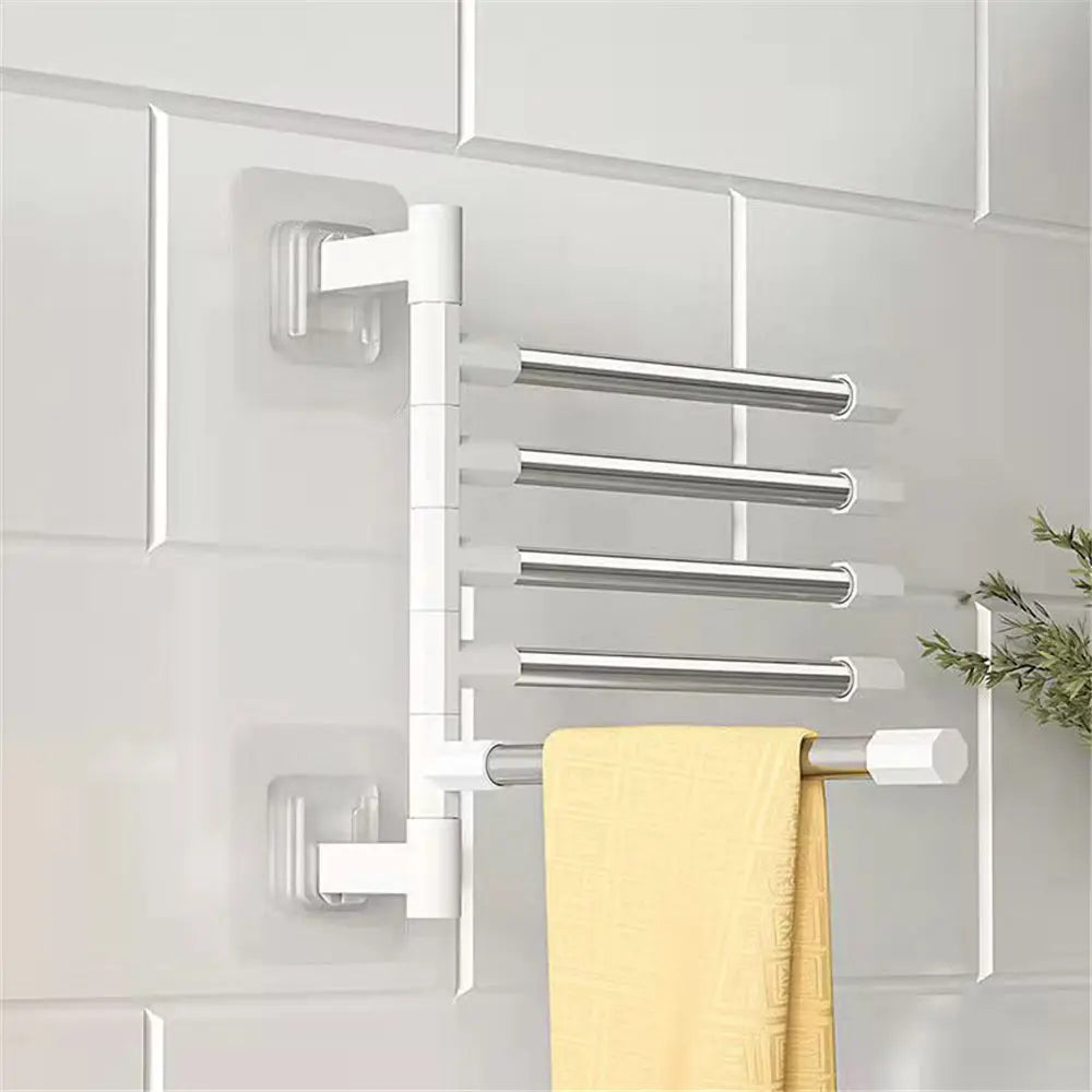 Rotatable Swing Arms Towel Rack