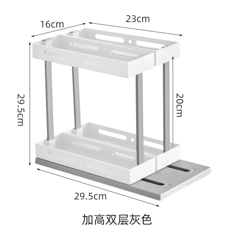 Cupboard Storage Spice Shelf Rotating Organizer