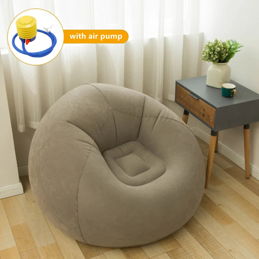 LoungeBliss: Air Sofa Bean Bag for Home & Adventure