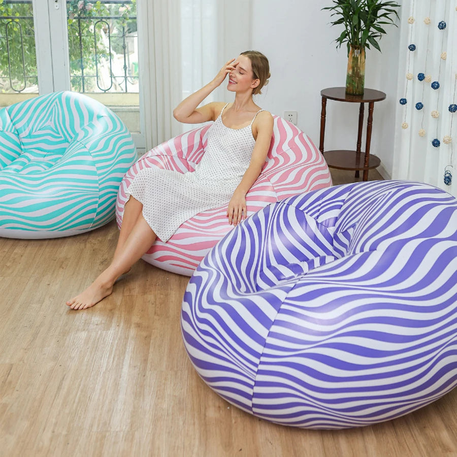 LoungeBliss: Air Sofa Bean Bag for Home & Adventure