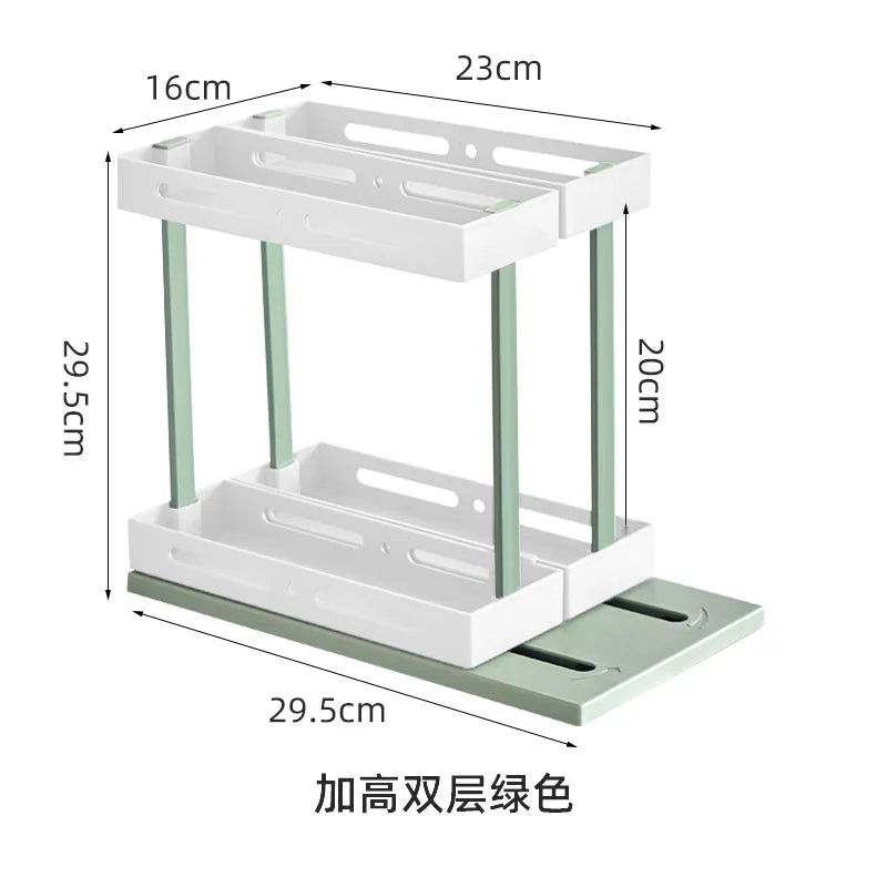 Cupboard Storage Spice Shelf Rotating Organizer
