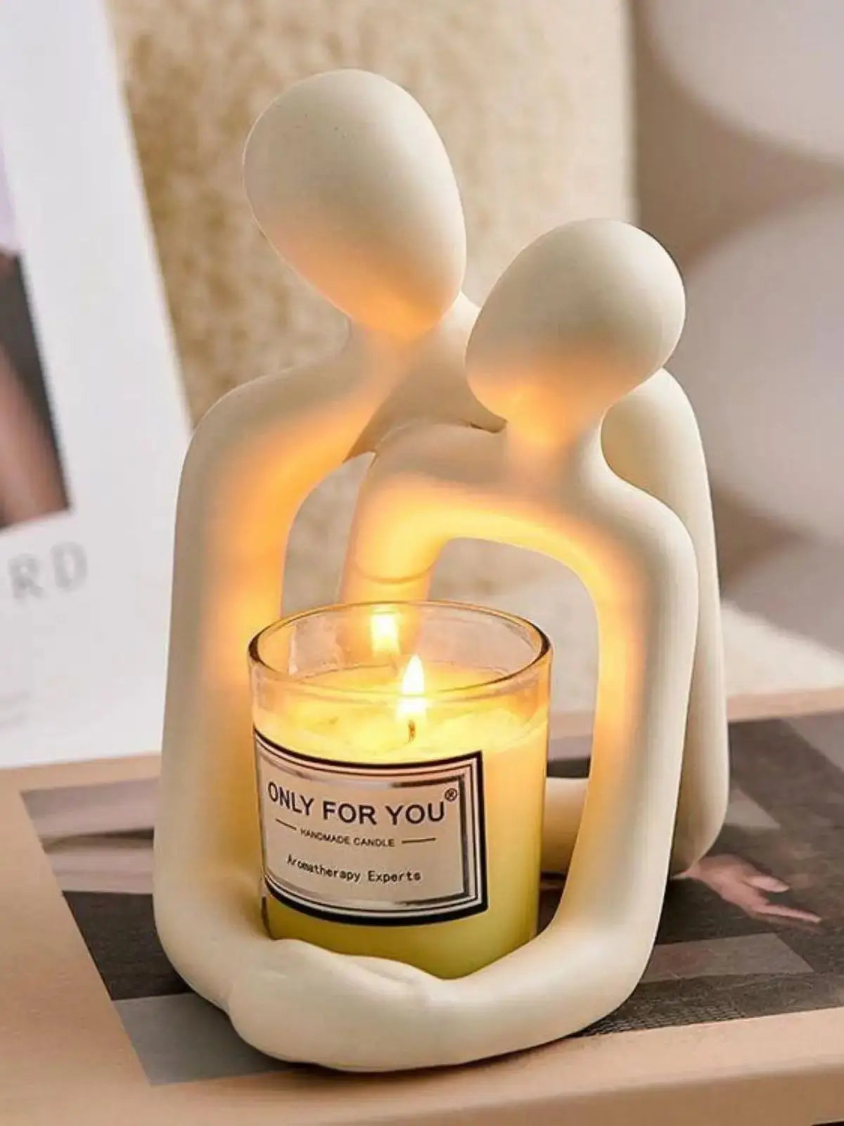Heartwarming Resin Couple Statue