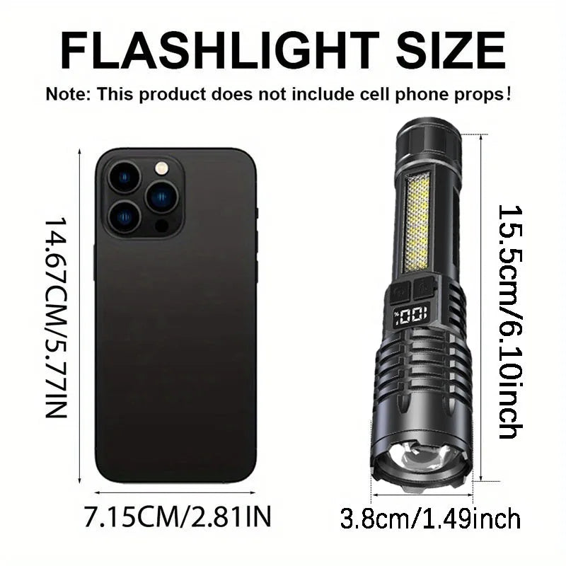StormLite: Powerful Torch with Rechargeable Side Light
