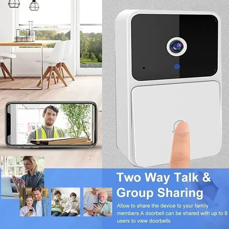EchoGuard Pro: Smart WiFi Video Doorbell with Voice Changer & Night Vision