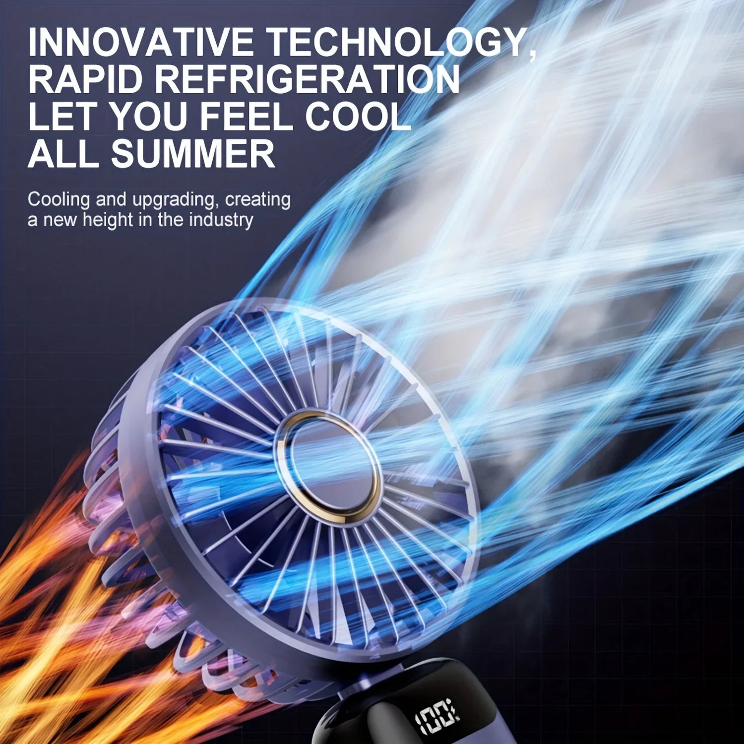 PowerChill: Mini Rechargeable Fans with Display