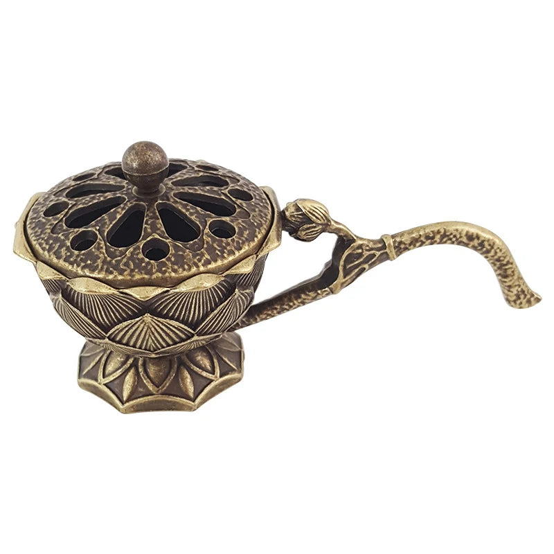 Metal Lotus Incense Burner