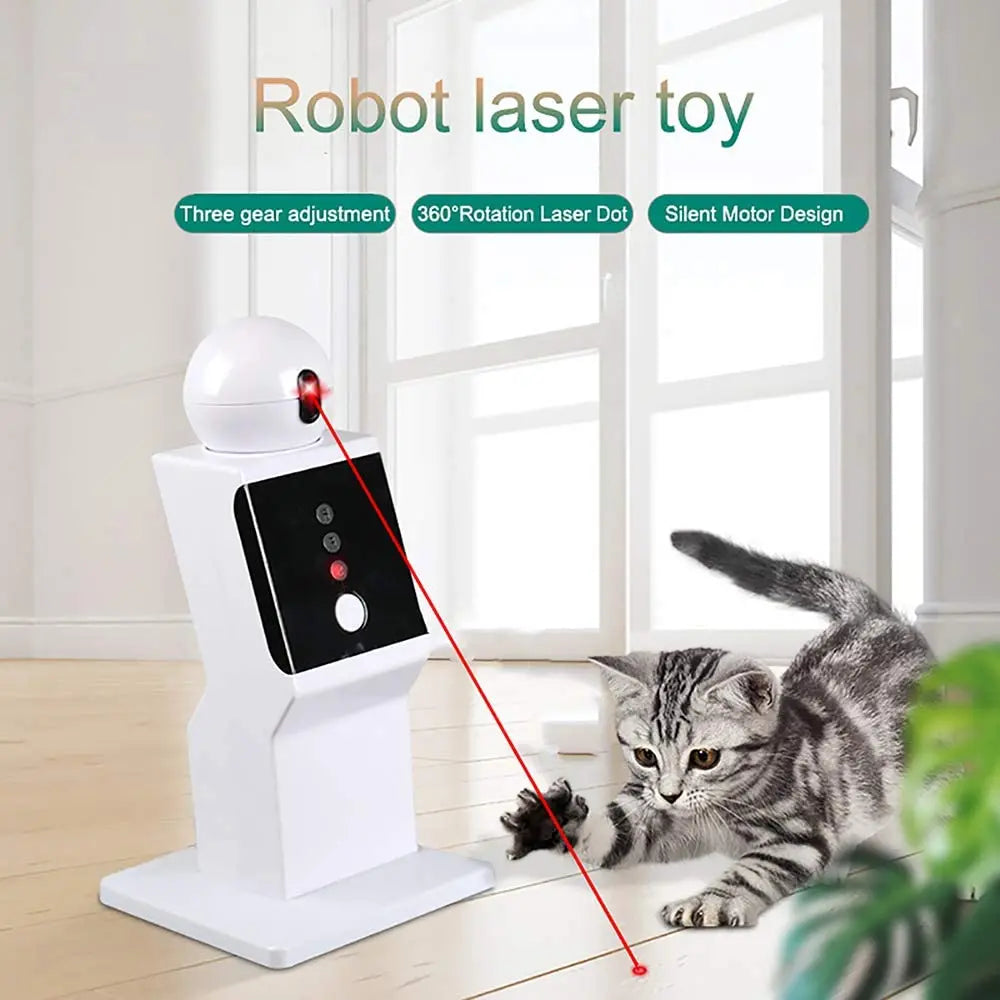 LaserChase: Automatic Moving Laser Toy for Cats & Dogs