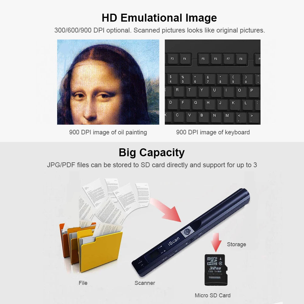 DocuFlex: Portable iScan with Multi-DPI & Format Options