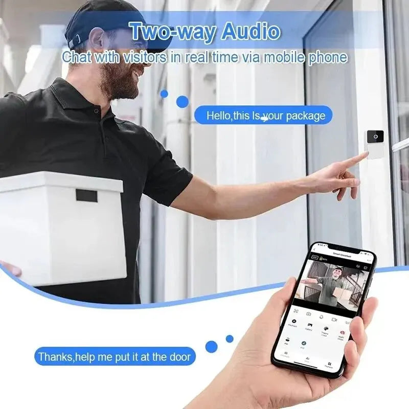 EchoGuard Pro: Smart WiFi Video Doorbell with Voice Changer & Night Vision