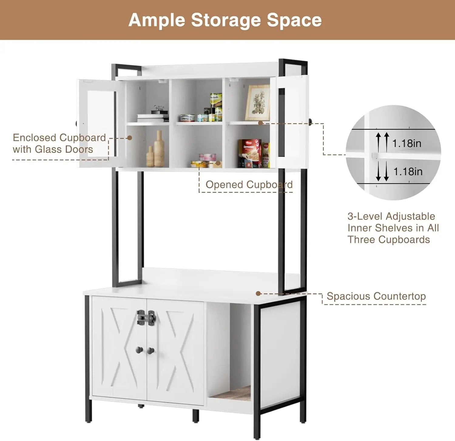 MeowDen: Stylish Cat Litter Box Enclosure & Storage Cabinet