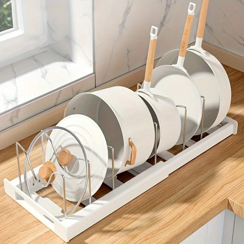 Expandable Kitchen Pot Organizer Rack