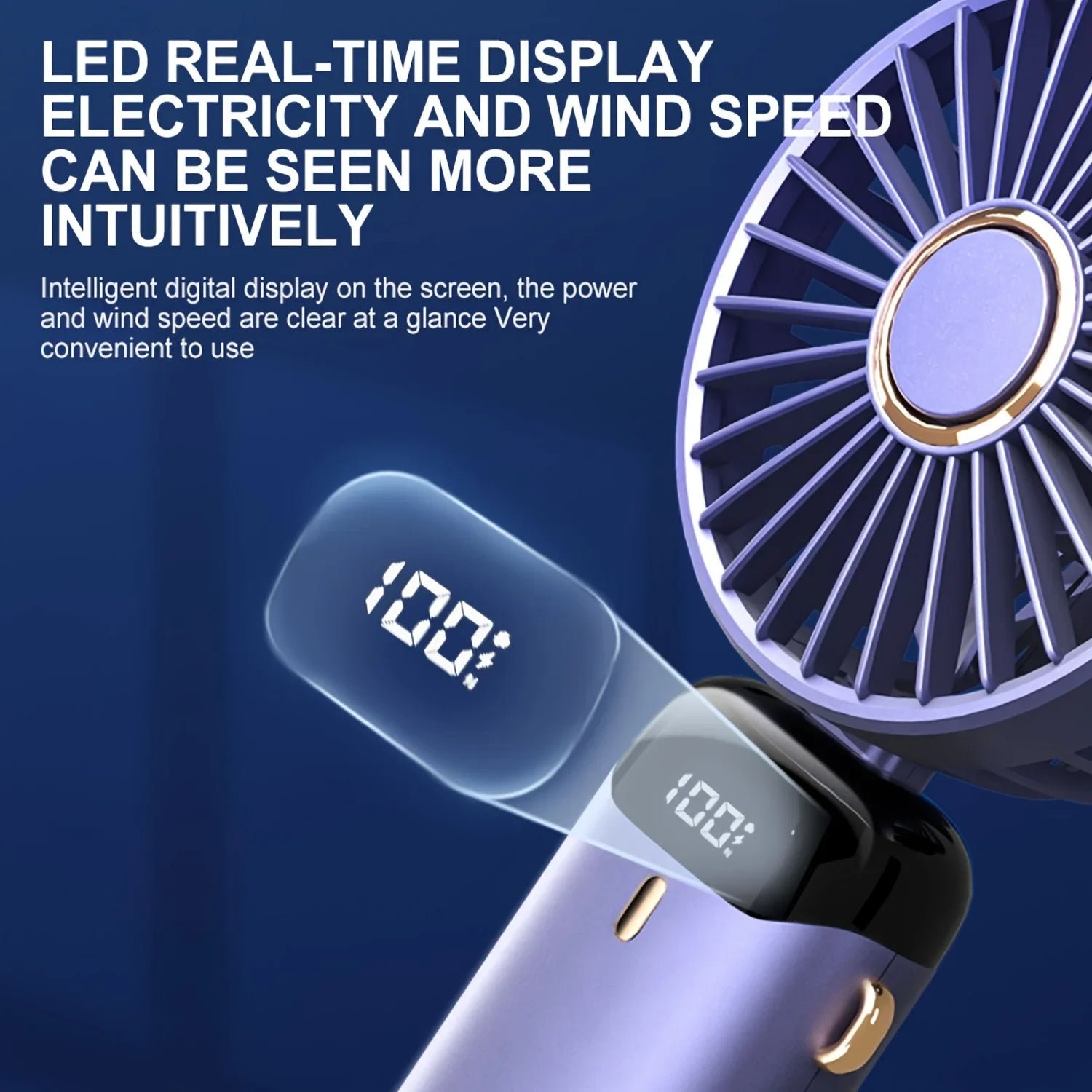 PowerChill: Mini Rechargeable Fans with Display