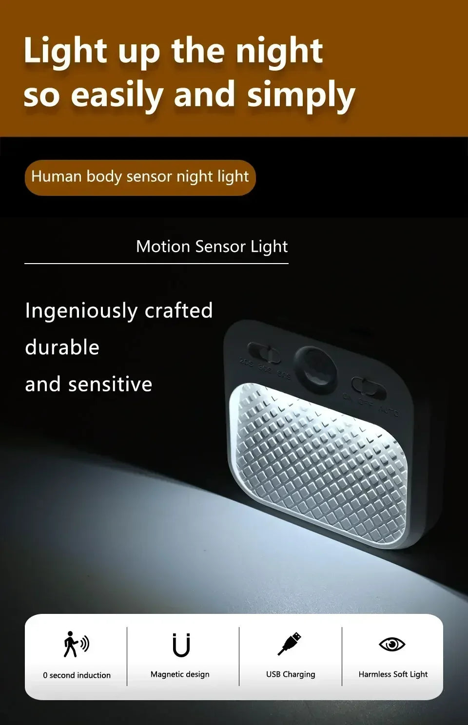 Motion Sensor LED Night Light