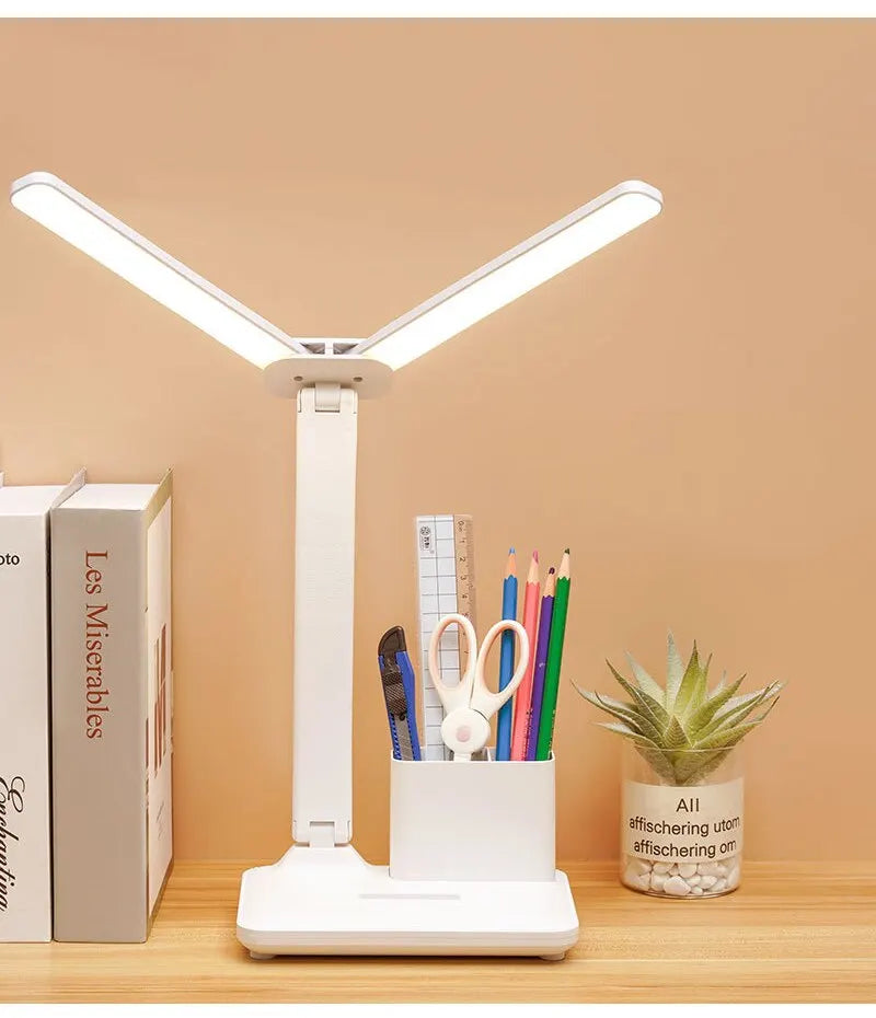 LED Clock Dimmable Desk Lamp