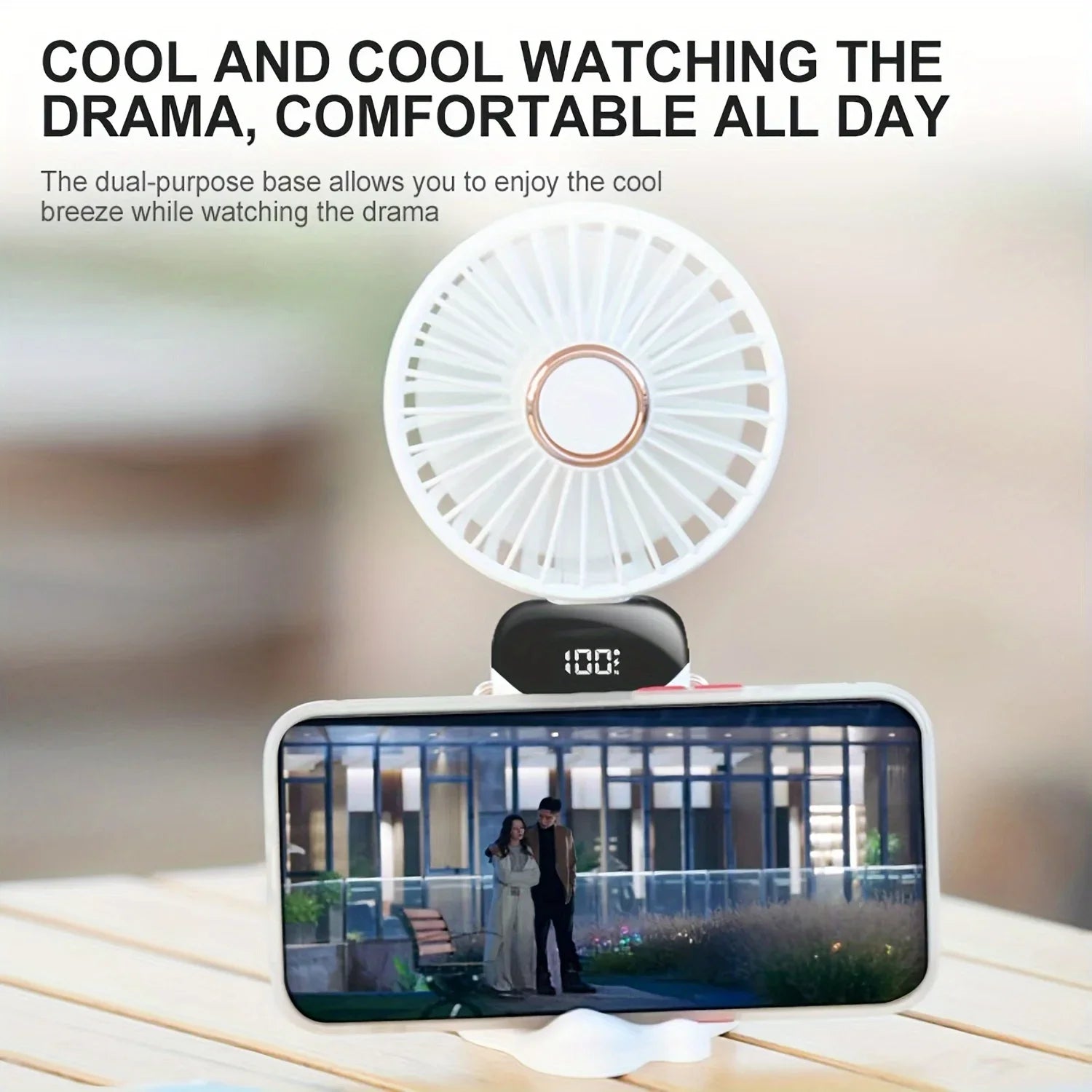 PowerChill: Mini Rechargeable Fans with Display