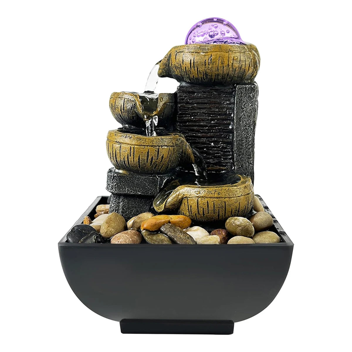 CalmCascade: Tabletop Water Feature with Soothing Lights