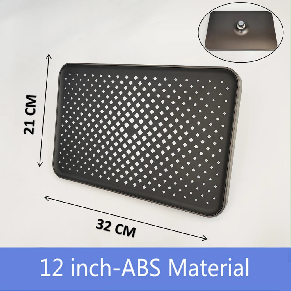 Big Panel Flow Ceiling Mounted Supercharge Shower Head Set