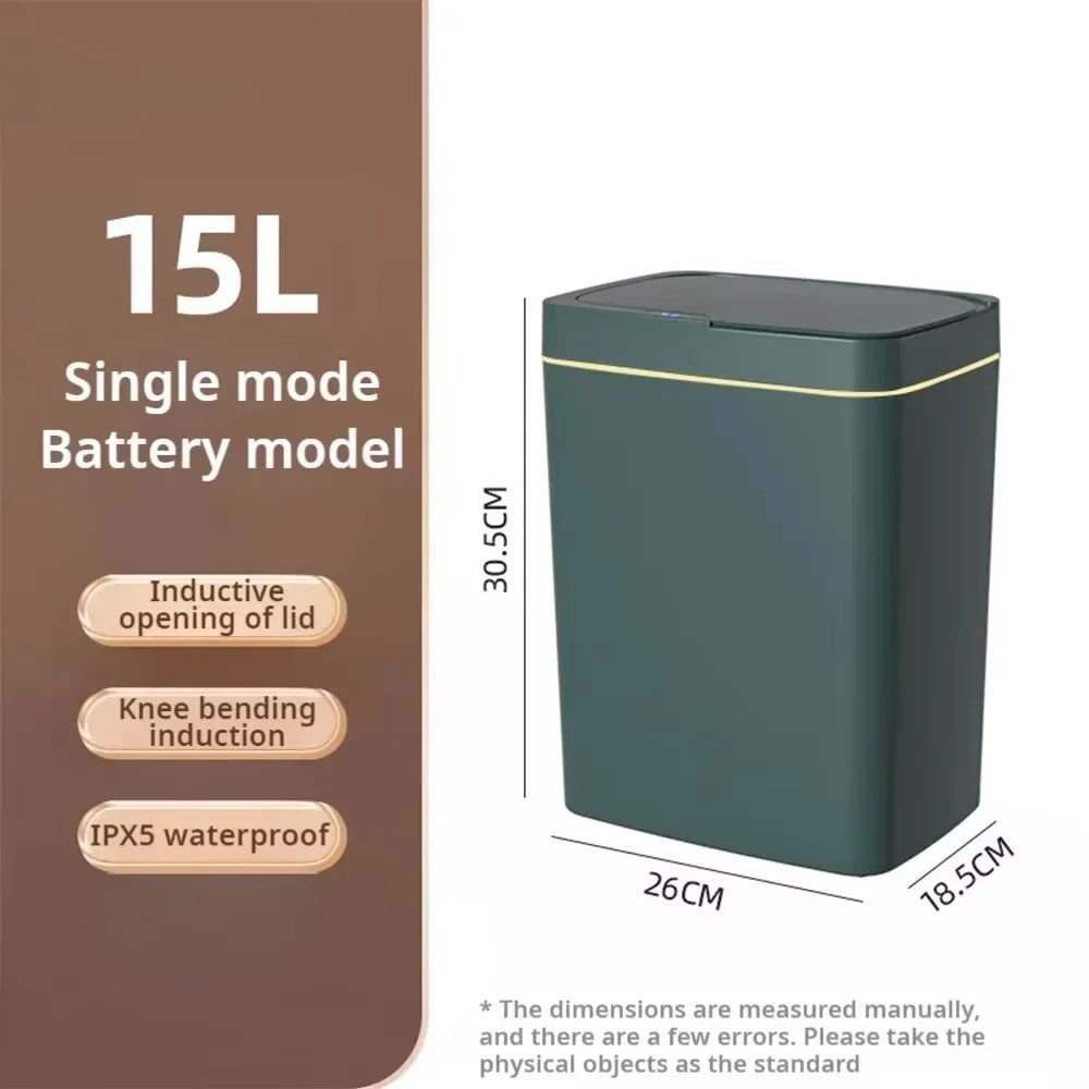 Smart Sensor Trash Can with Auto Bagging