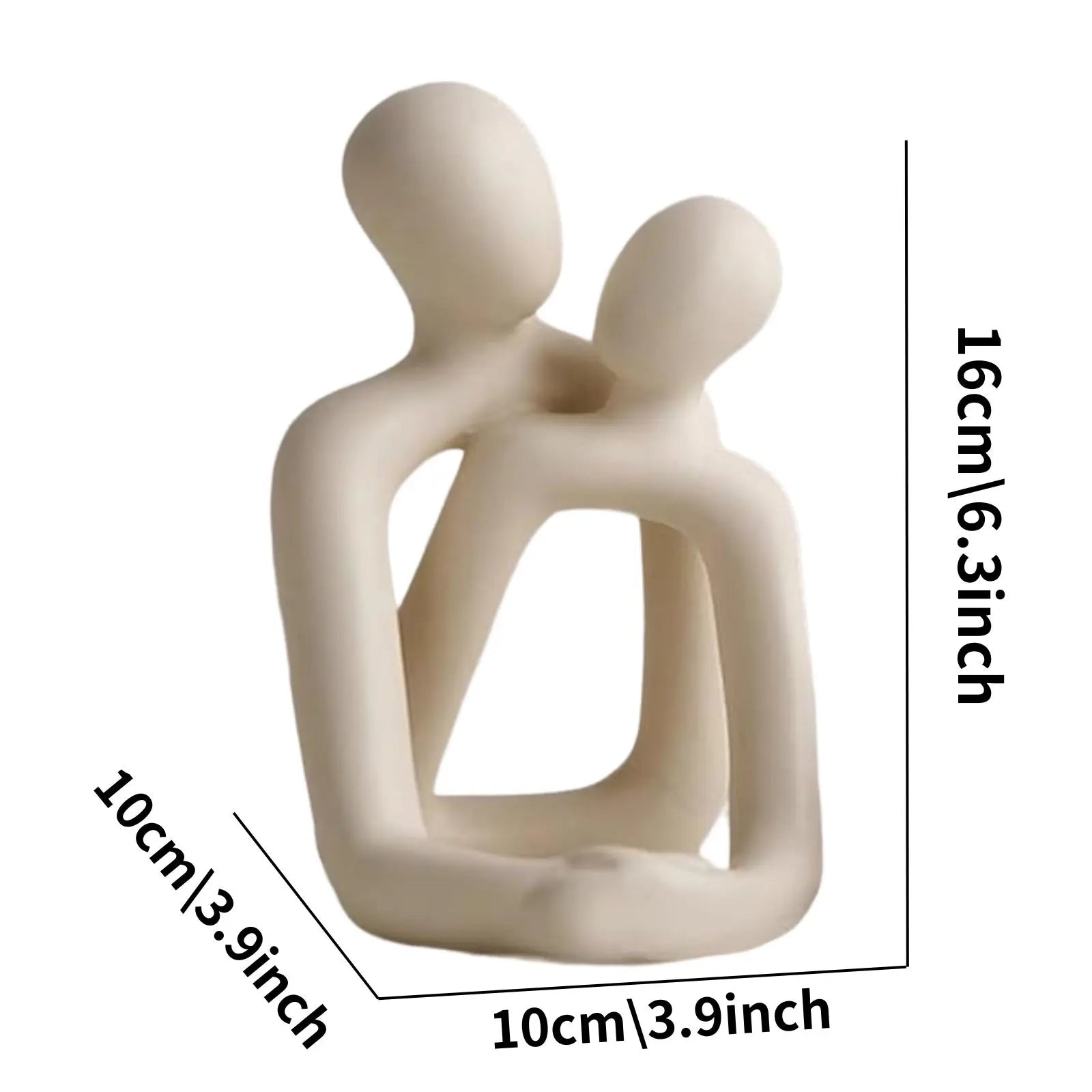 Heartwarming Resin Couple Statue