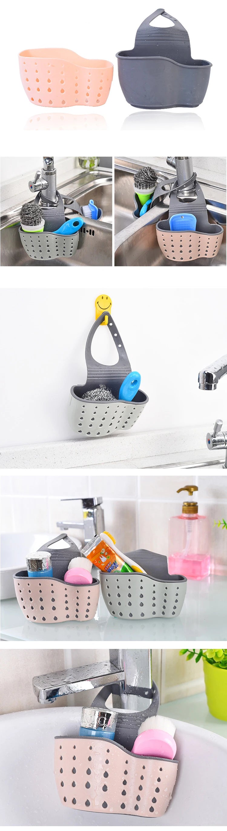 Home Storage Drain Sink Basket Holder