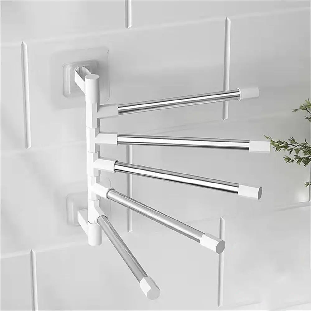 Rotatable Swing Arms Towel Rack