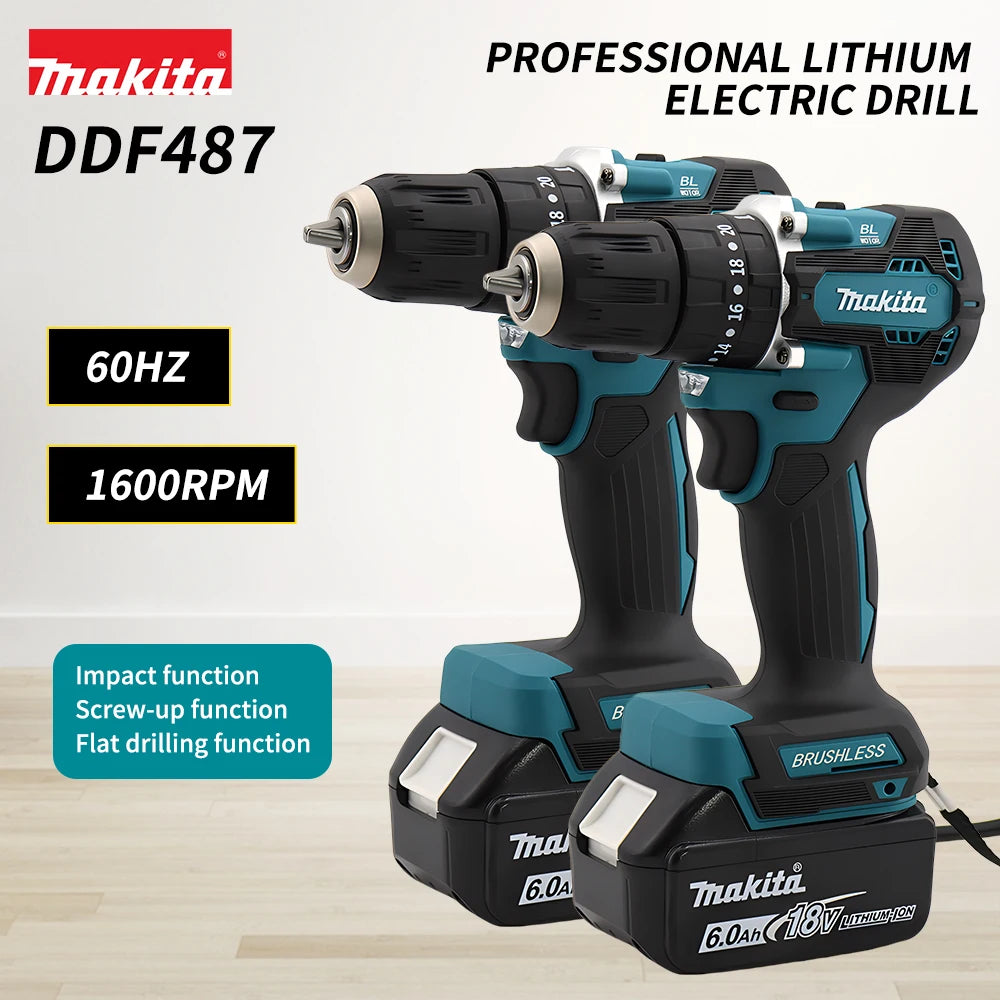Makita DDF487: 18V Compact Brushless Cordless Drill Driver