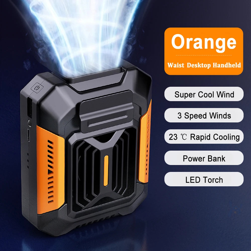 FlexiCool: Waist & Neck Fan 3-in-1 Combo