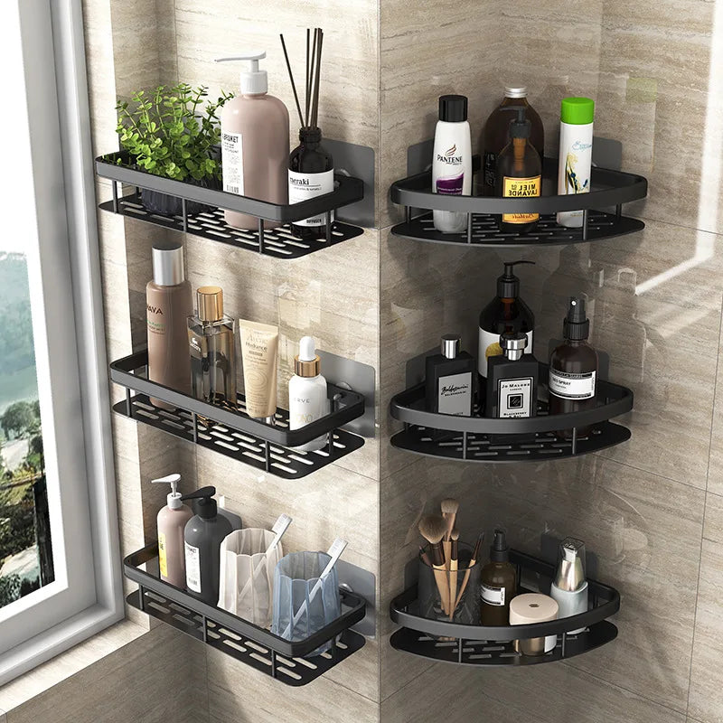 Aluminum Alloy Makeup Storage Organizer Rack