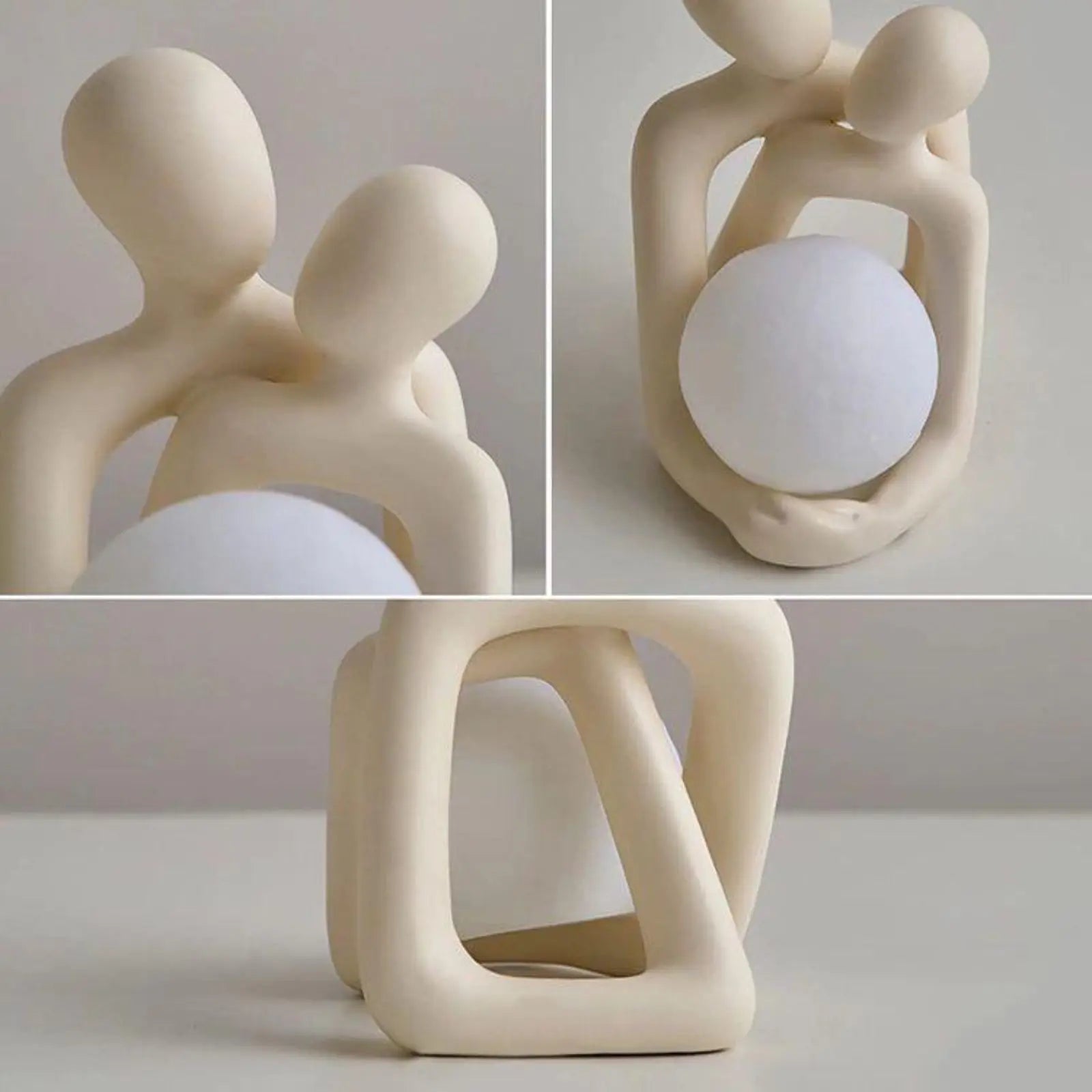 Heartwarming Resin Couple Statue