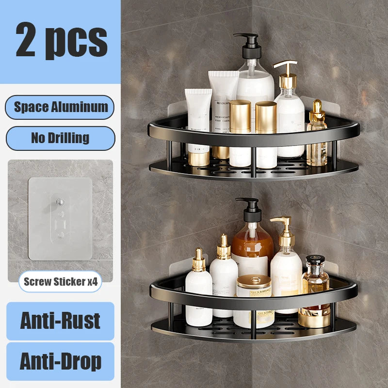 Aluminum Alloy Makeup Storage Organizer Rack