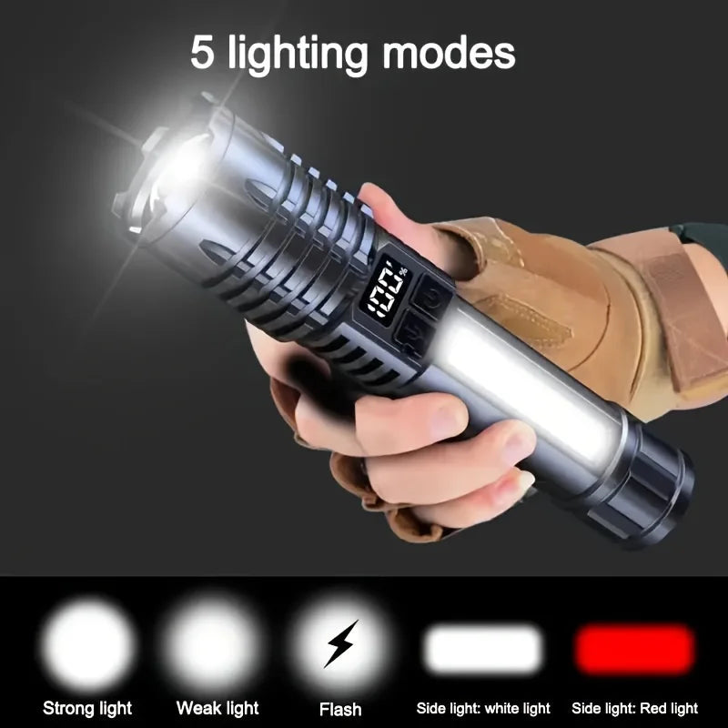 StormLite: Powerful Torch with Rechargeable Side Light